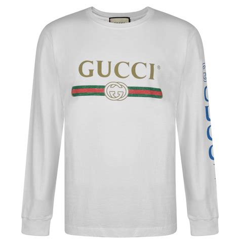 white long sleeve gucci shirt|Gucci inspired long sleeve.